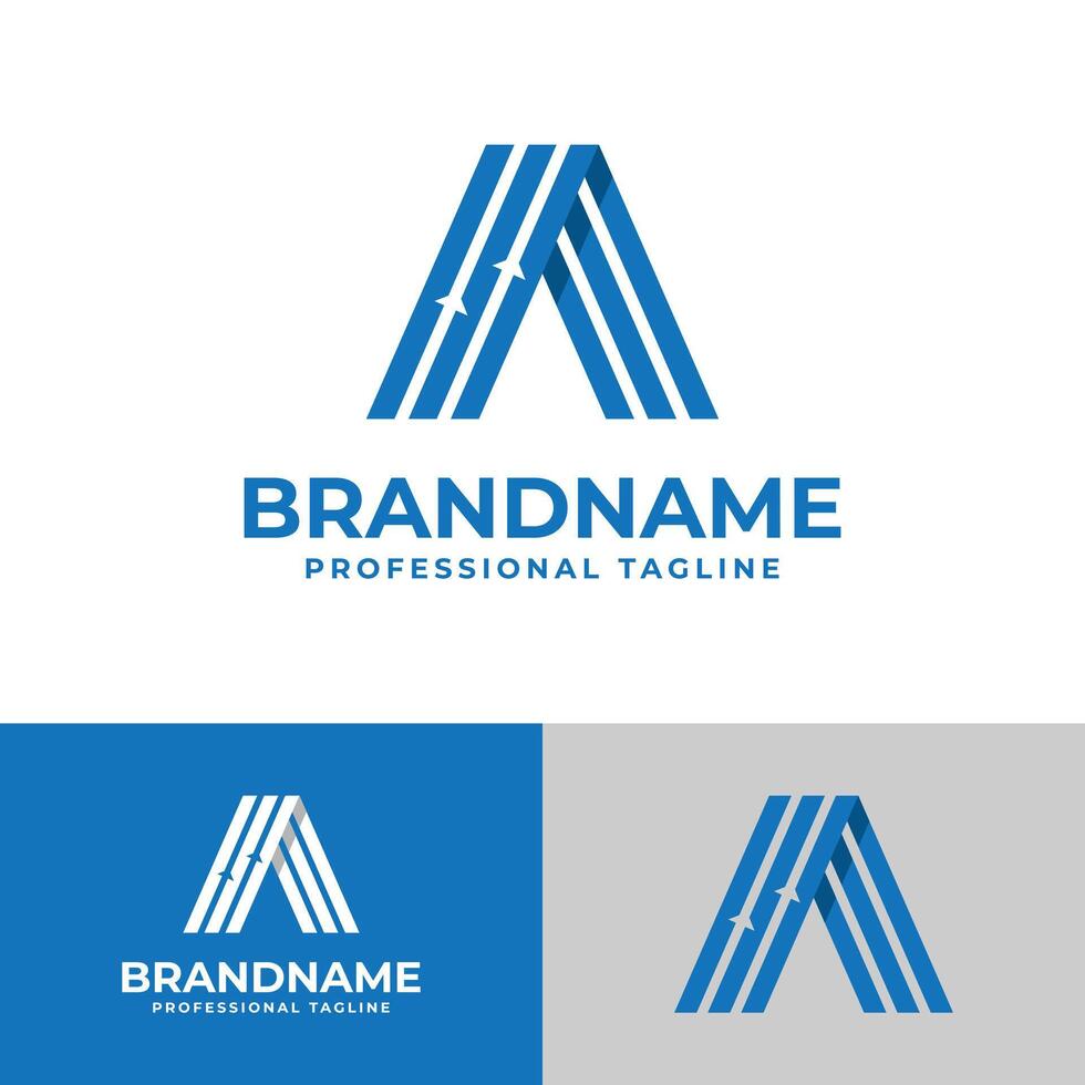 Letter A Finance Logo, suitable for business related to finance with A initial. vector