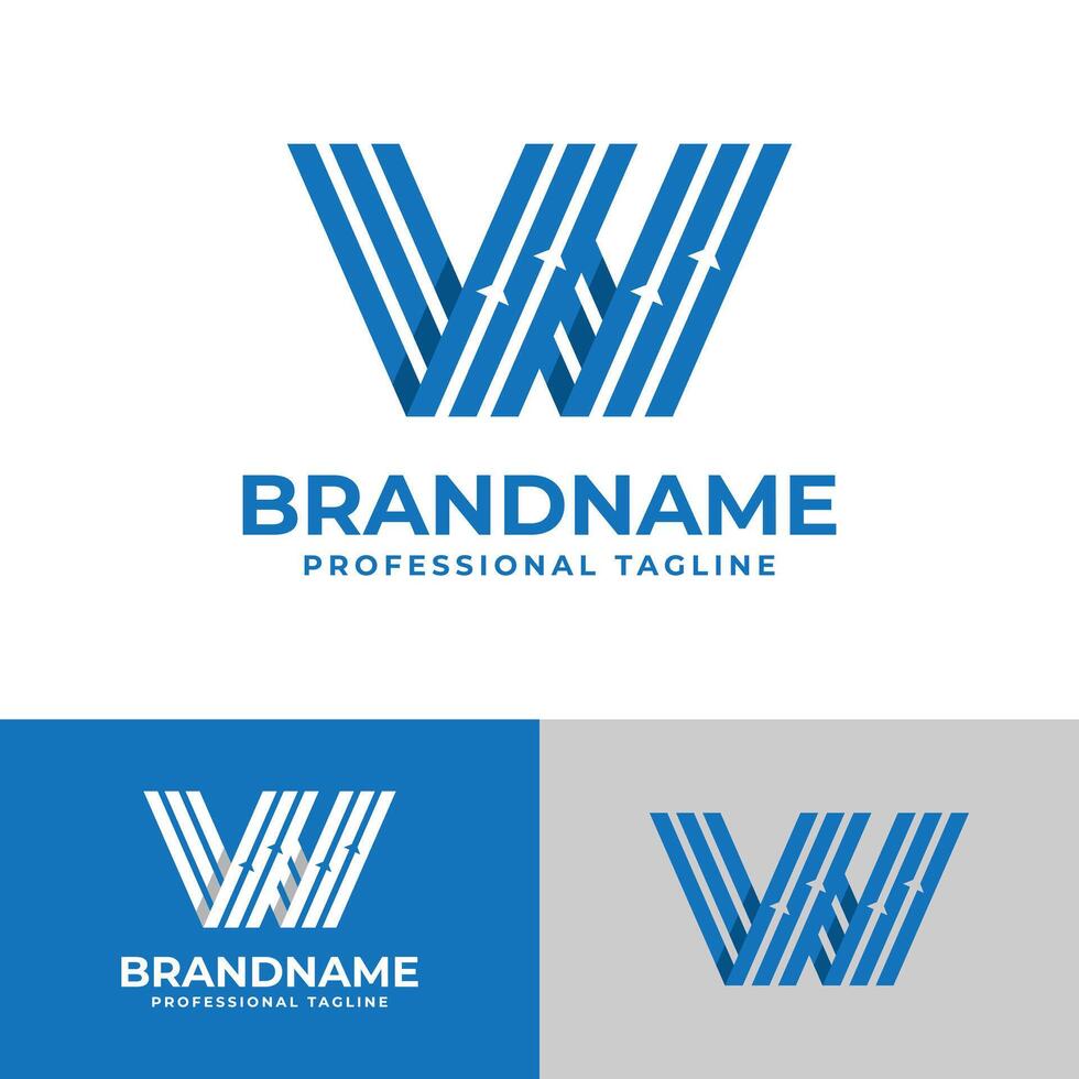 Letter W Finance Logo, suitable for business related to finance with W initial. vector