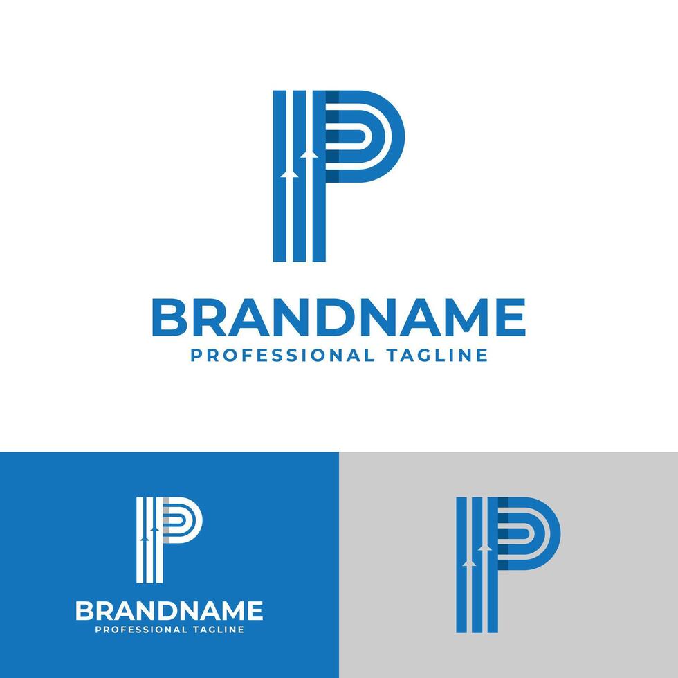 Letter P Finance Logo, suitable for business related to finance with P initial. vector