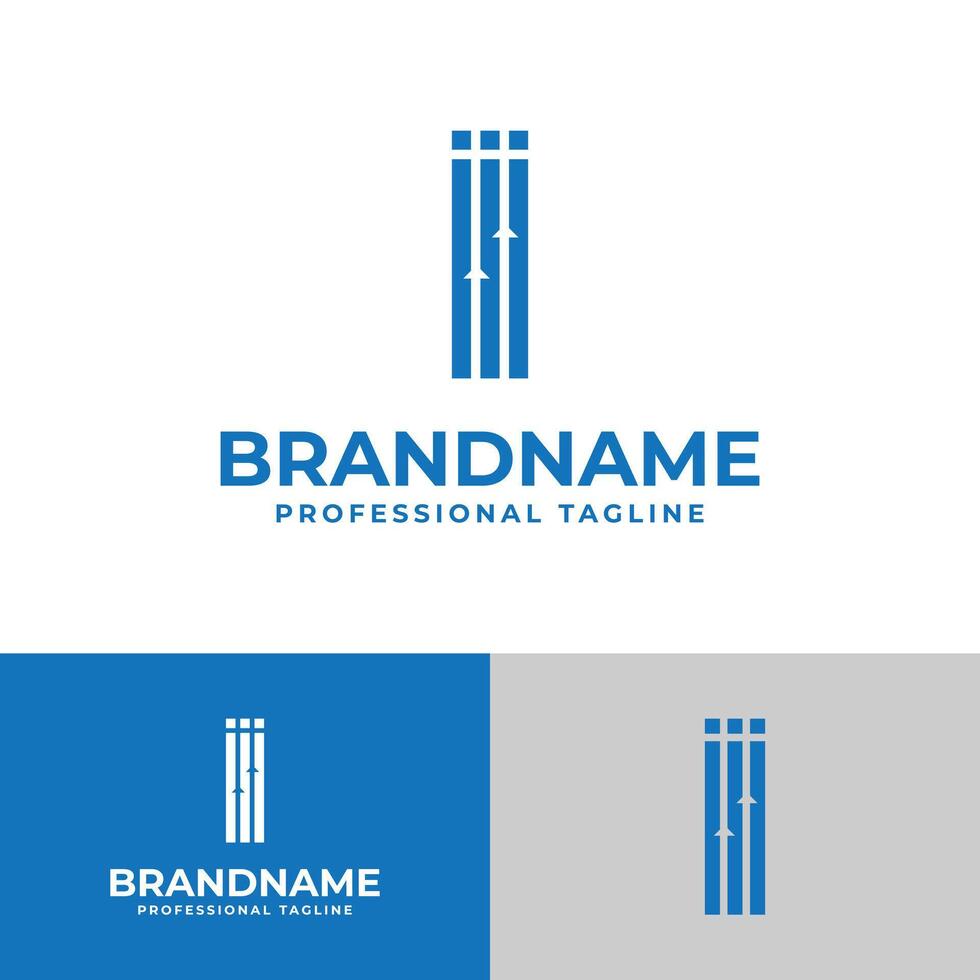 Letter I Finance Logo, suitable for business related to finance with I initial. vector