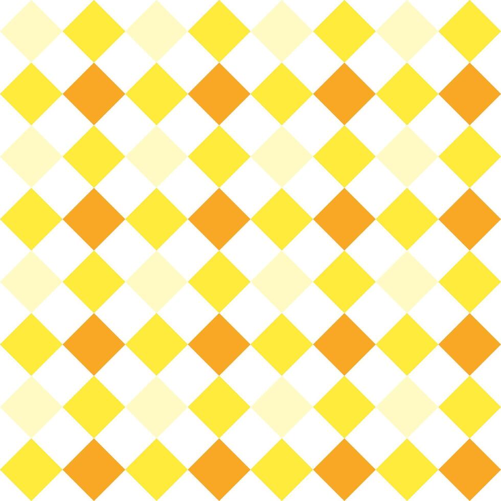 Yellow checkered pattern. Checkered vector seamless pattern. Decorative element, wall tile, swimming pool, floor tile, bathroom decoration