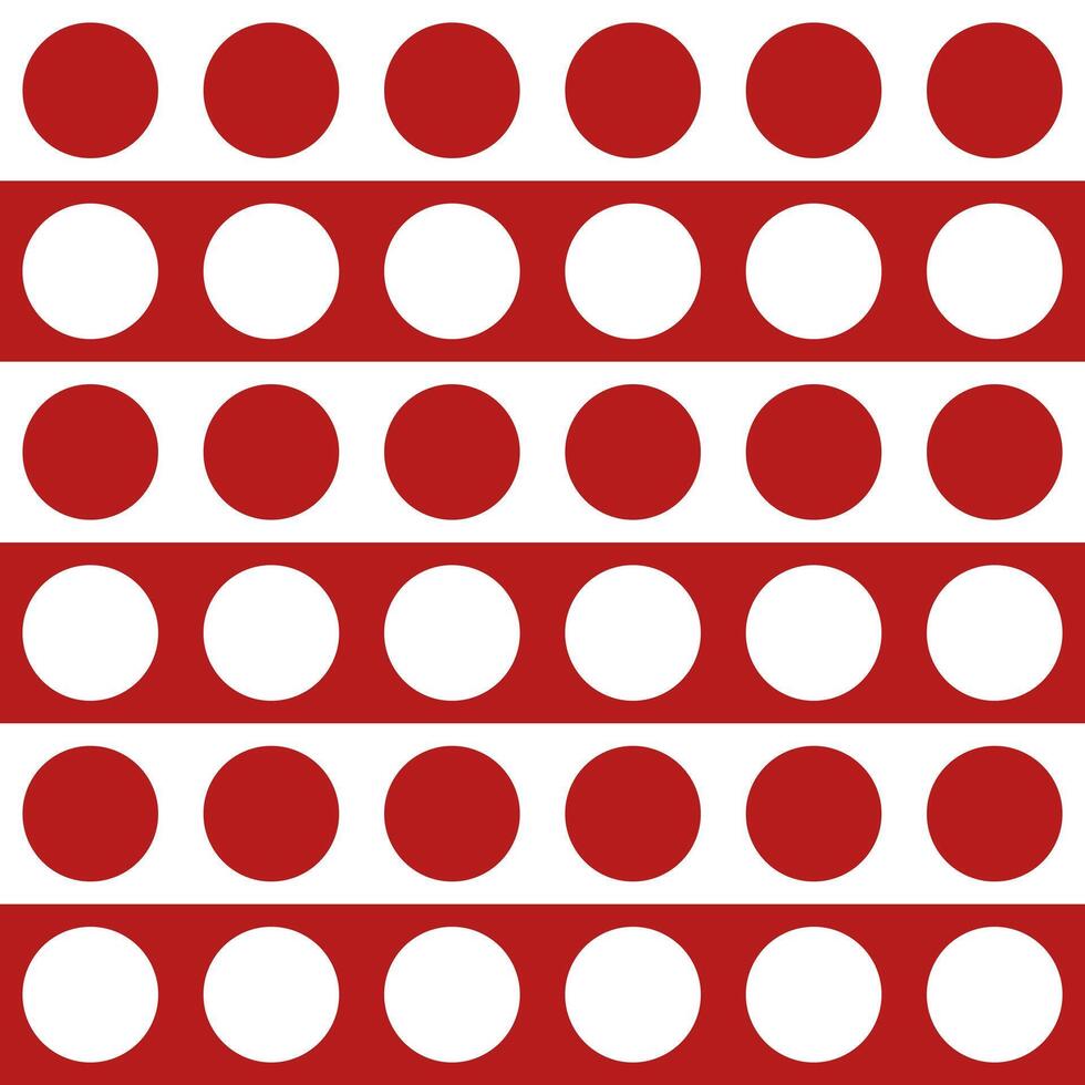 Red circle. Circle on stripe line pattern background. circle pattern background. line background. Seamless pattern. for backdrop, decoration, Gift wrapping vector