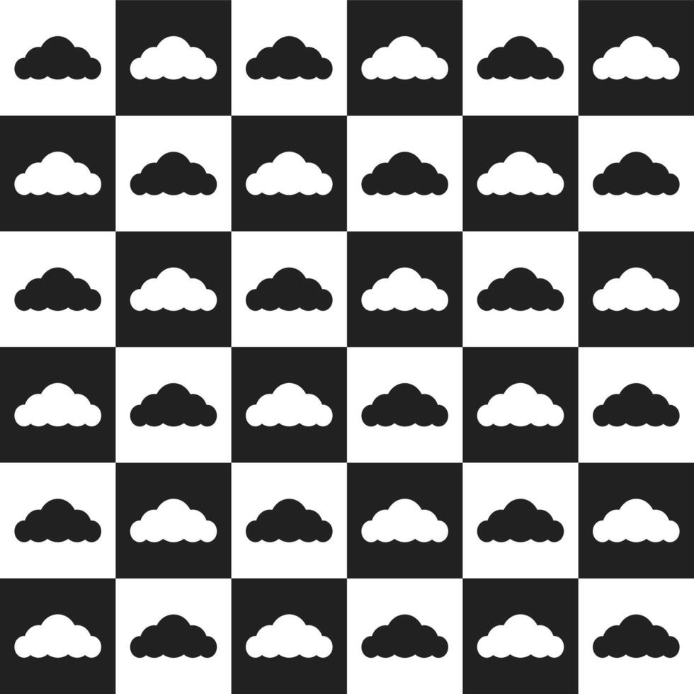 Black cloud. cloud pattern. cloud pattern background. cloud background. Seamless pattern. for backdrop, decoration, Gift wrapping vector