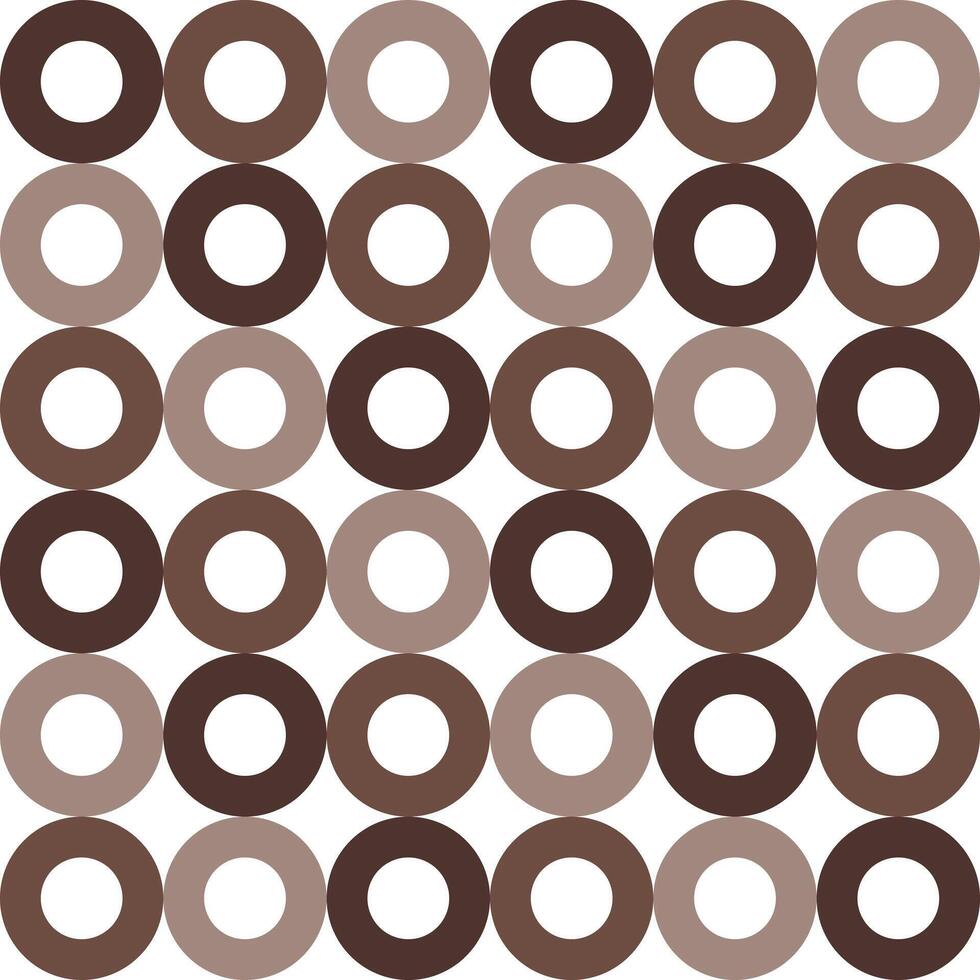 Brown circle pattern. Circle vector seamless pattern. Decorative element, wrapping paper, wall tiles, floor tiles, bathroom tiles.