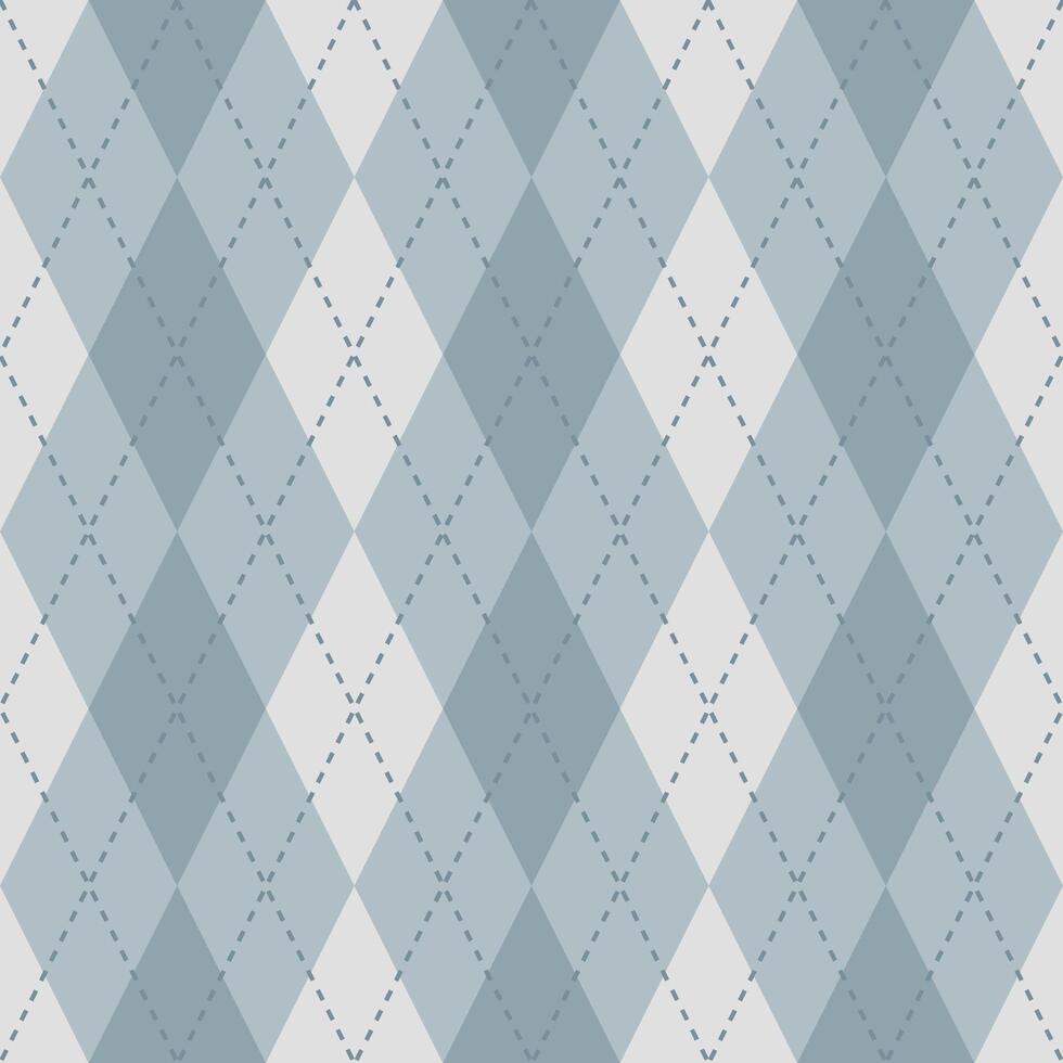 Argyle vector pattern. Argyle pattern. Grey argyle pattern. Seamless geometric pattern for clothing, wrapping paper, backdrop, background, gift card, sweater.