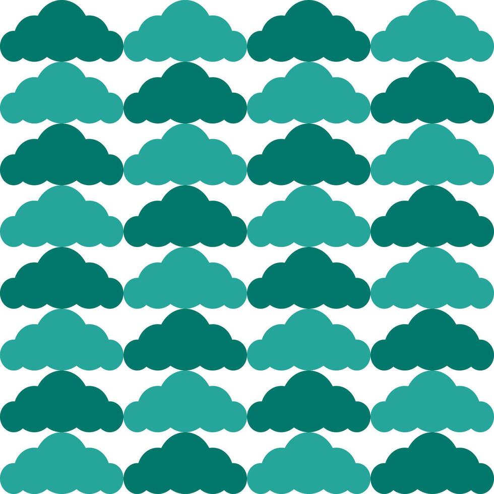Green cloud. cloud pattern. cloud pattern background. cloud background. Seamless pattern. for backdrop, decoration, Gift wrapping vector