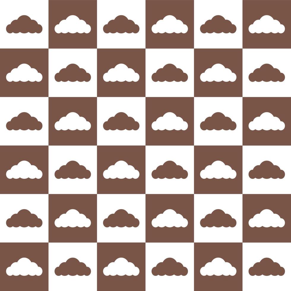 Brown cloud. cloud pattern. cloud pattern background. cloud background. Seamless pattern. for backdrop, decoration, Gift wrapping vector