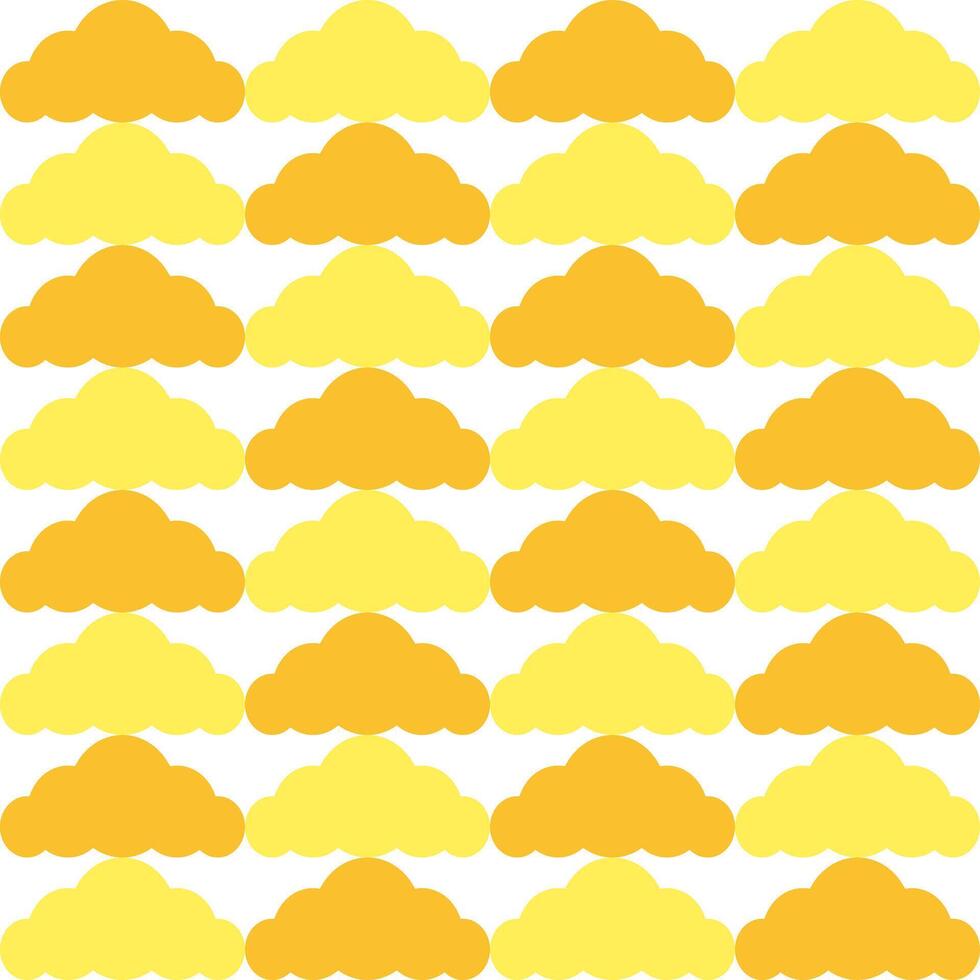 Yellow cloud. cloud pattern. cloud pattern background. cloud background. Seamless pattern. for backdrop, decoration, Gift wrapping vector