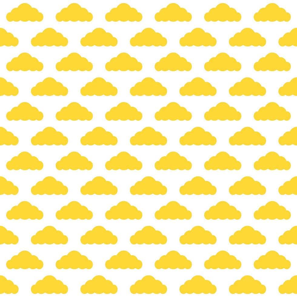 Yellow cloud. cloud pattern. cloud pattern background. cloud background. Seamless pattern. for backdrop, decoration, Gift wrapping vector