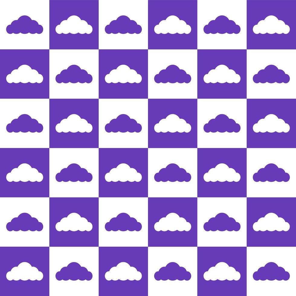 Purple cloud. cloud pattern. cloud pattern background. cloud background. Seamless pattern. for backdrop, decoration, Gift wrapping vector
