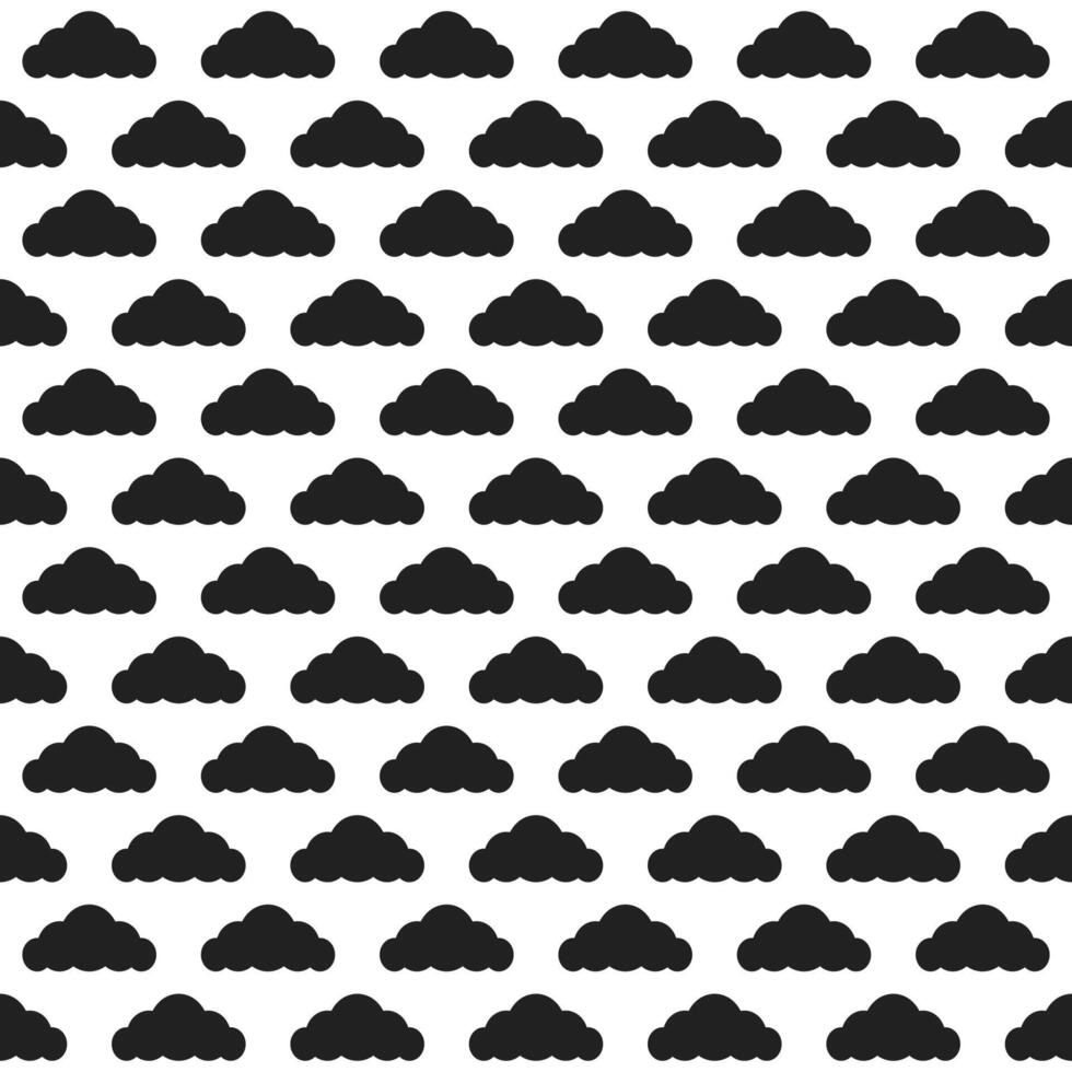 Black cloud. cloud pattern. cloud pattern background. cloud background. Seamless pattern. for backdrop, decoration, Gift wrapping vector