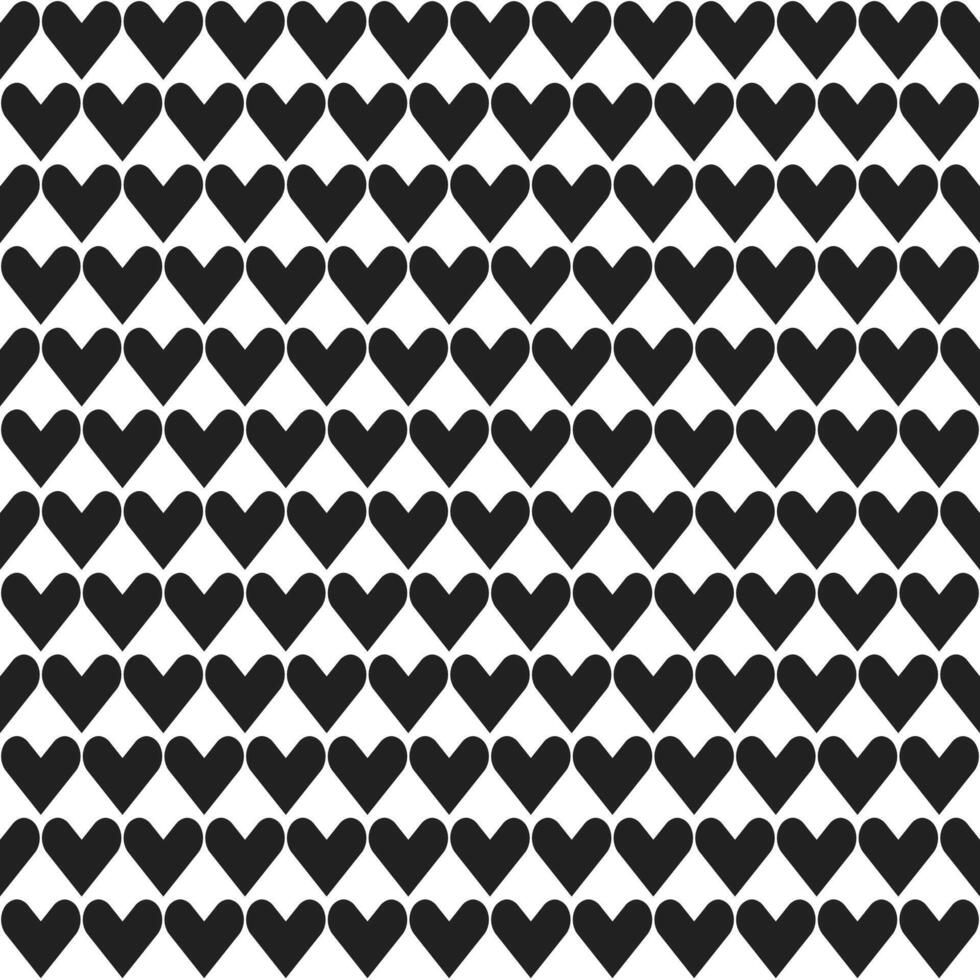 Black heart pattern. Heart vector pattern. Heart pattern.  Seamless geometric pattern for clothing, wrapping paper, backdrop, background, gift card, decorating.