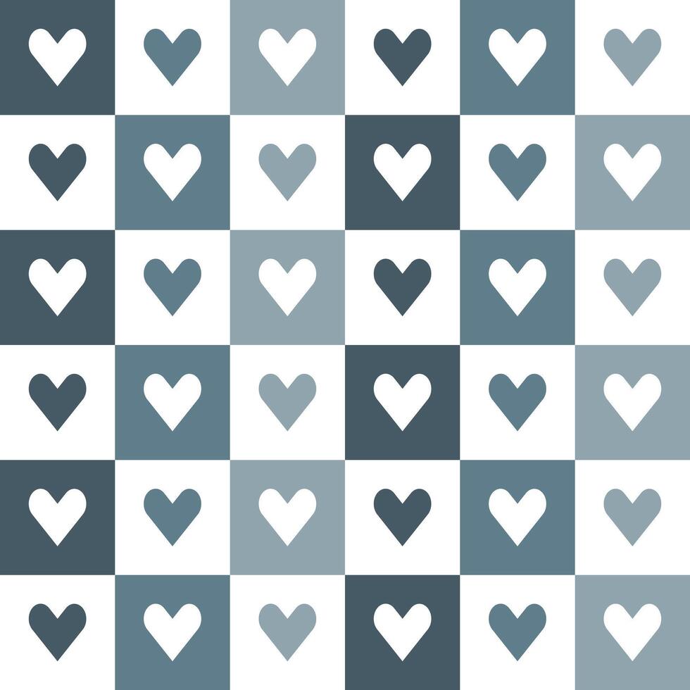 Grey heart pattern. Heart vector pattern. Heart pattern.  Seamless geometric pattern for clothing, wrapping paper, backdrop, background, gift card, decorating.