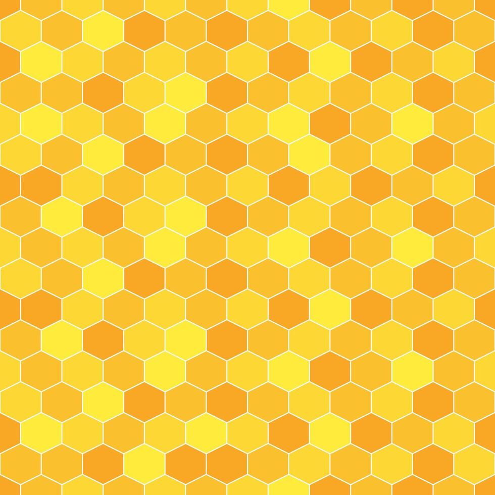 Yellow honeycomb pattern. Honeycomb vector pattern. Honeycomb pattern.  Seamless geometric pattern for floor, wrapping paper, backdrop, background, gift card, decorating.