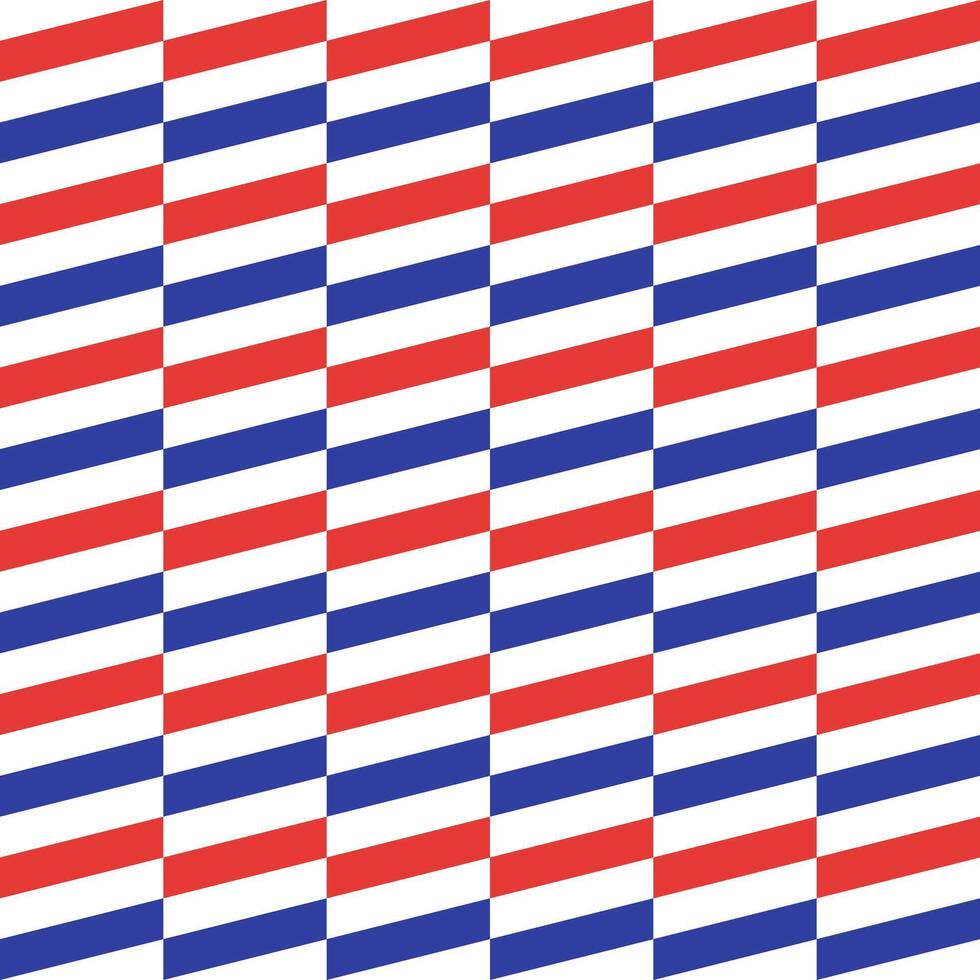 Red and blue oblique line pattern. seamless pattern. tile background Decorative elements, floor tiles, wall tiles, gift wrapping, decorating paper, 4th of july vector