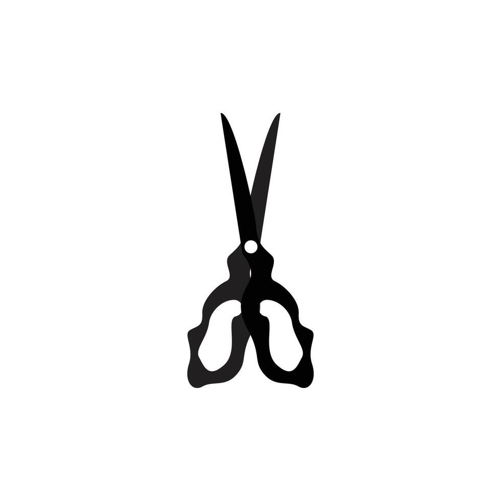 Scissors Logo, Cutting Tools Vector, Barbershop Razor Scissors Simple Design, Illustration Template Icon vector