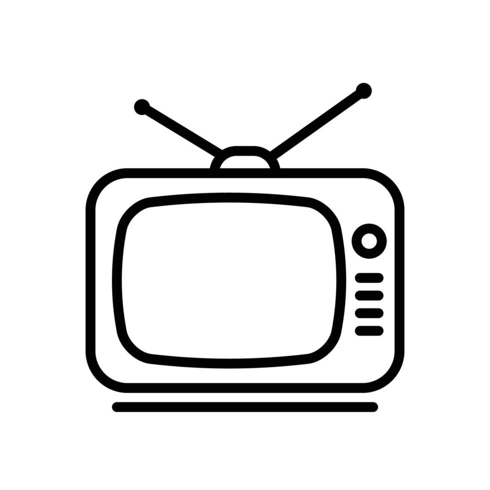 television icon vector design template in white background