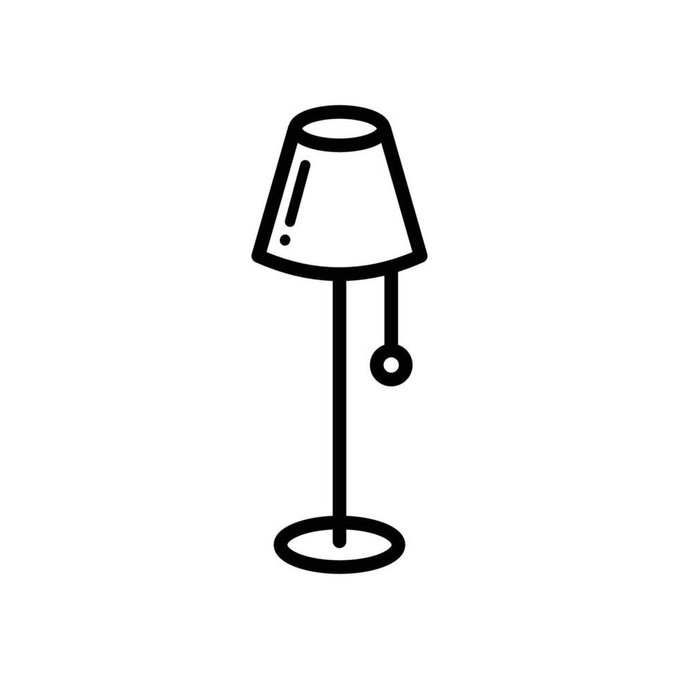 floor lamp icon vector design template in white background
