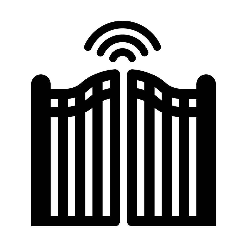 Gate Vector Glyph Icon For Personal And Commercial Use.