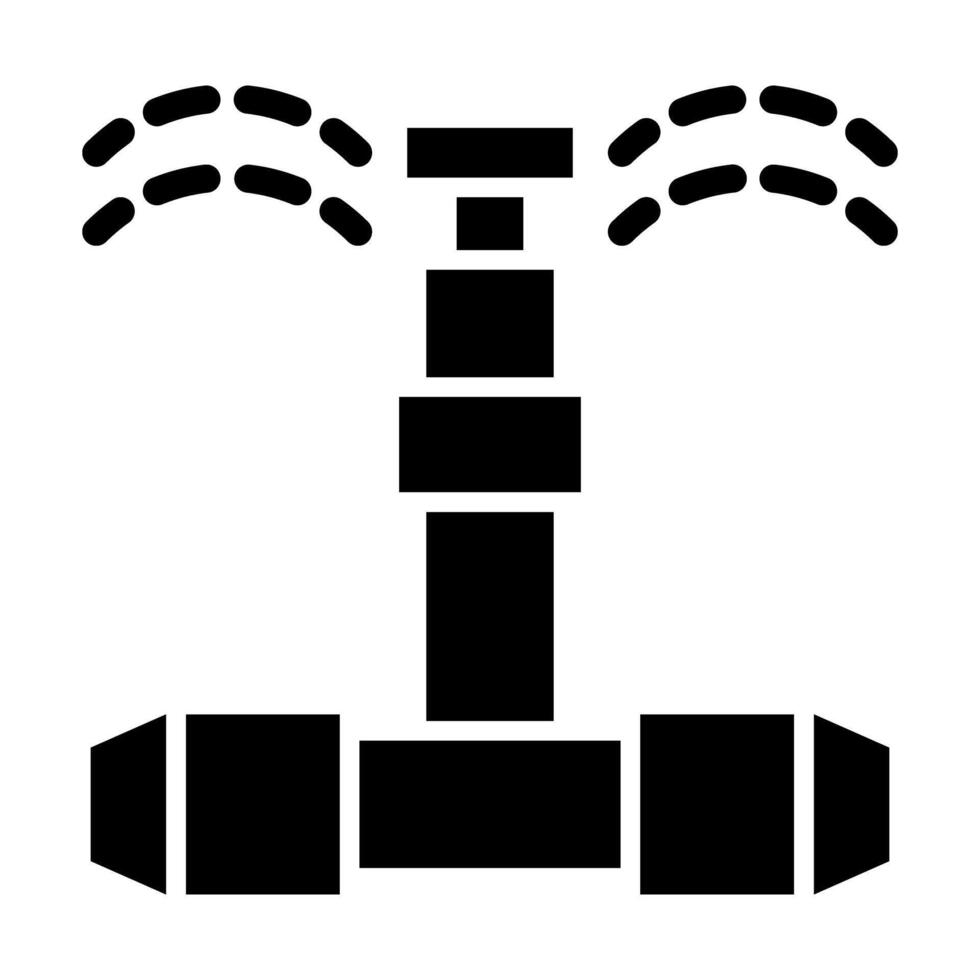 Irrigation System Vector Glyph Icon For Personal And Commercial Use.
