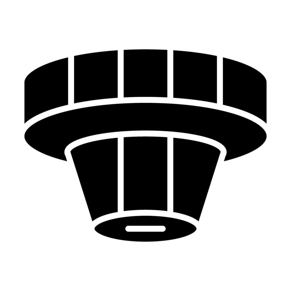 Smoke Detector Vector Glyph Icon For Personal And Commercial Use.