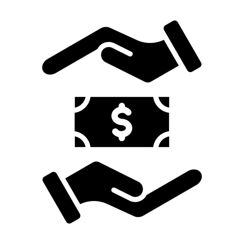 Bribe Vector Glyph Icon For Personal And Commercial Use.