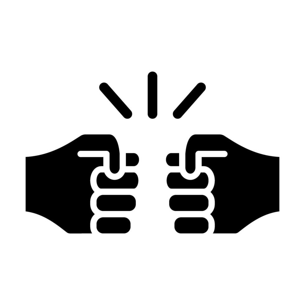 Conflict Vector Glyph Icon For Personal And Commercial Use.