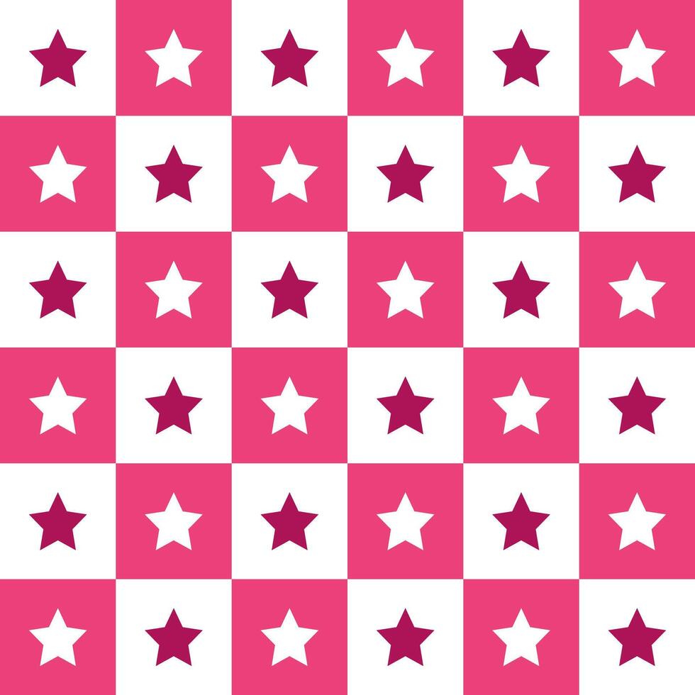 Pink star. star pattern. star pattern background. star background. Seamless pattern. for backdrop, decoration, Gift wrapping vector