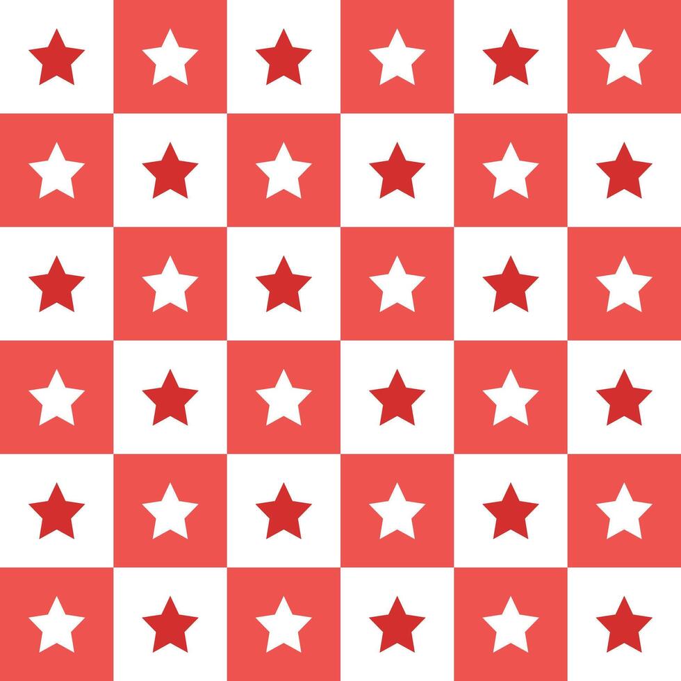 Red star. star pattern. star pattern background. star background. Seamless pattern. for backdrop, decoration, Gift wrapping vector