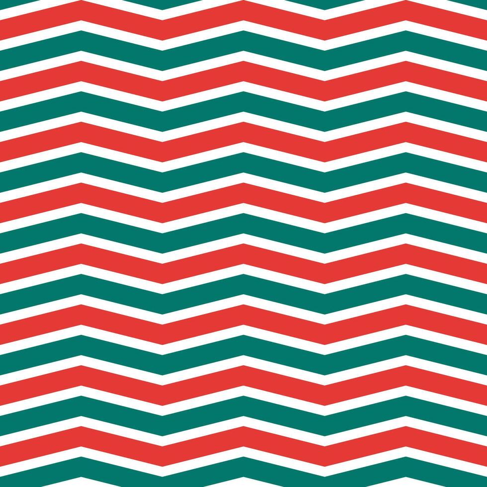 Red and green zigzag pattern. zigzag line pattern. zigzag seamless pattern. Decorative elements, clothing, paper wrapping, bathroom tiles, wall tiles, backdrop, background, Christmas decorate. vector
