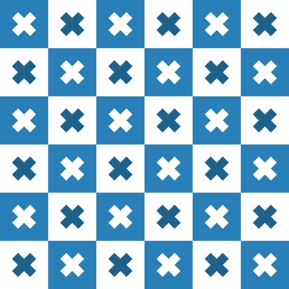 Navy blue cross pattern. Cross vector pattern. Cross pattern.  Seamless geometric pattern for clothing, wrapping paper, backdrop, background, gift card, decorating.