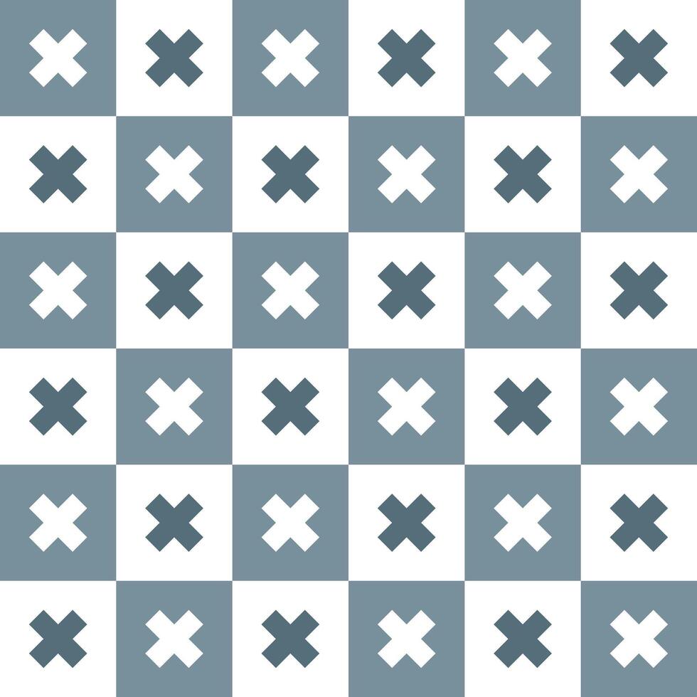Grey cross pattern. Cross vector pattern. Cross pattern.  Seamless geometric pattern for clothing, wrapping paper, backdrop, background, gift card, decorating.