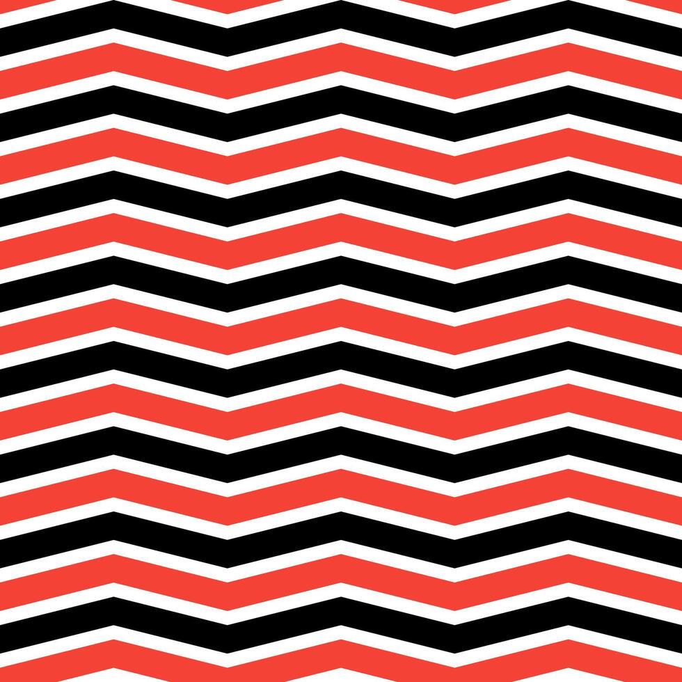Red and black zigzag pattern. zigzag line pattern. zigzag seamless pattern. Decorative elements, clothing, paper wrapping, bathroom tiles, wall tiles, backdrop, background. vector