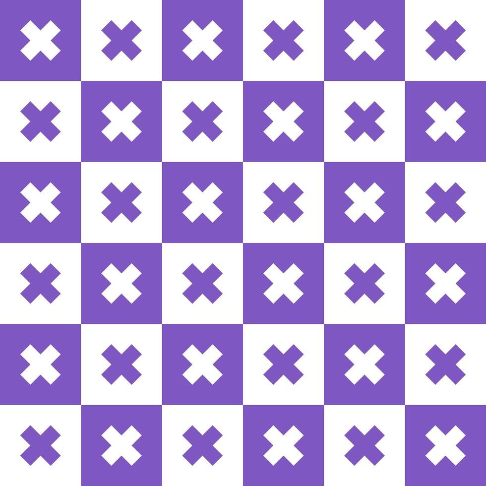 Purple cross pattern. Cross vector pattern. Cross pattern.  Seamless geometric pattern for clothing, wrapping paper, backdrop, background, gift card, decorating.