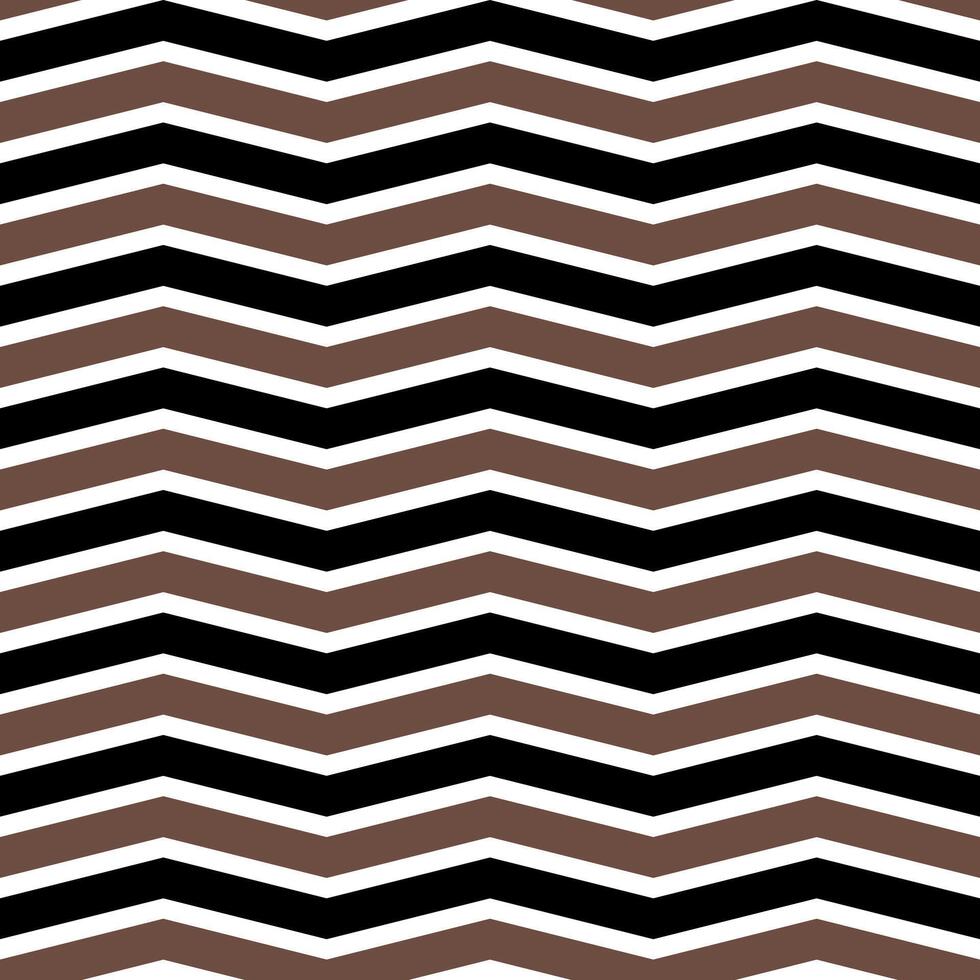 Brown and black zigzag pattern. zigzag line pattern. zigzag seamless pattern. Decorative elements, clothing, paper wrapping, bathroom tiles, wall tiles, backdrop, background. vector
