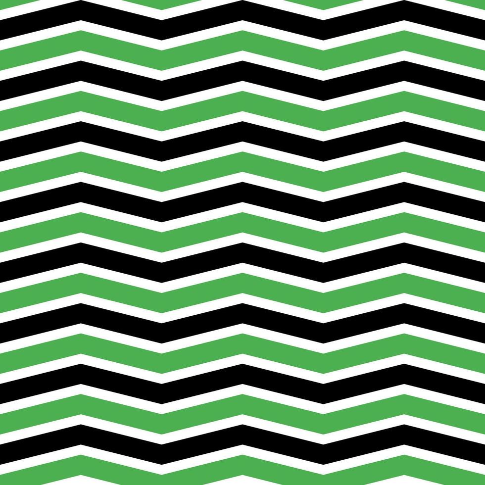 Light green and black zigzag pattern. zigzag line pattern. zigzag seamless pattern. Decorative elements, clothing, paper wrapping, bathroom tiles, wall tiles, backdrop, background. vector