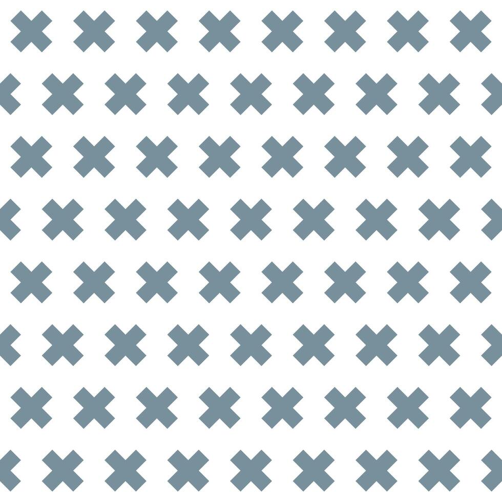 Grey cross pattern. Cross vector pattern. Cross pattern.  Seamless geometric pattern for clothing, wrapping paper, backdrop, background, gift card, decorating.