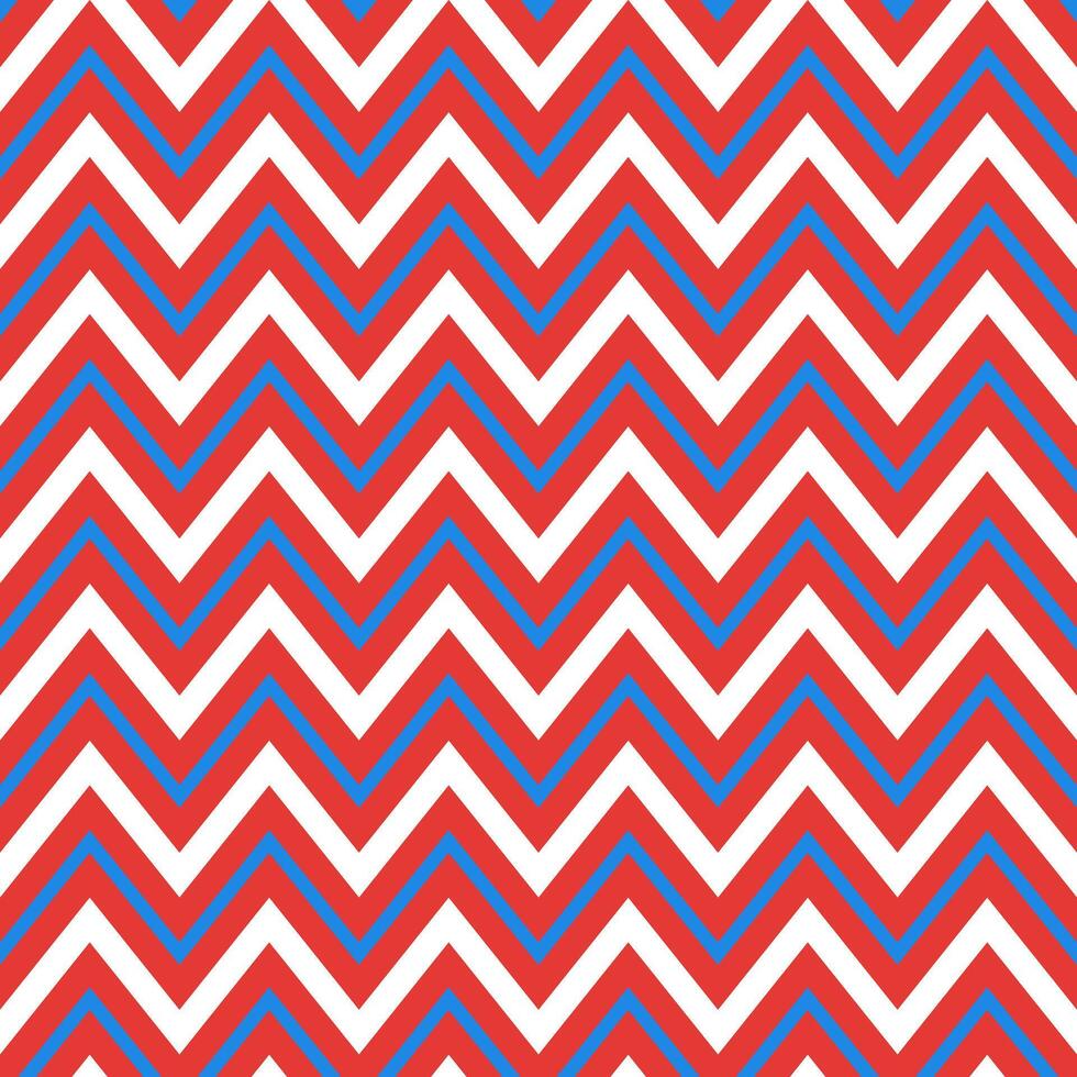 Red and blue zigzag pattern. zigzag line pattern. zigzag seamless pattern. Decorative elements, clothing, paper wrapping, bathroom tiles, wall tiles, backdrop, background. vector