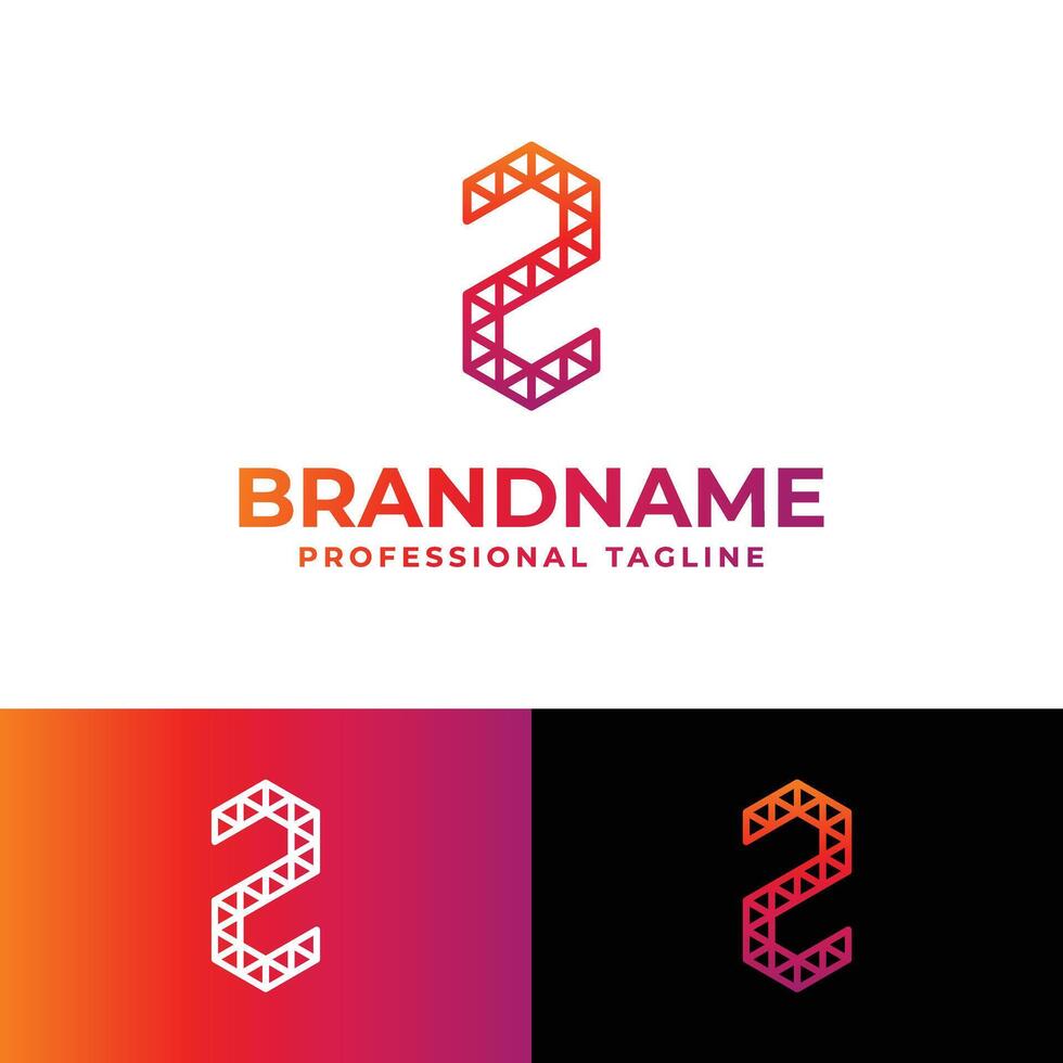 Letter Z Polygon Logo, suitable for business related to polygon with Z initial. vector