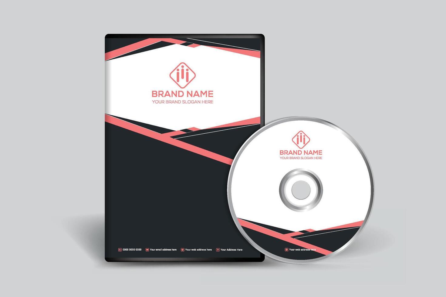 Corporate DVD cover template vector