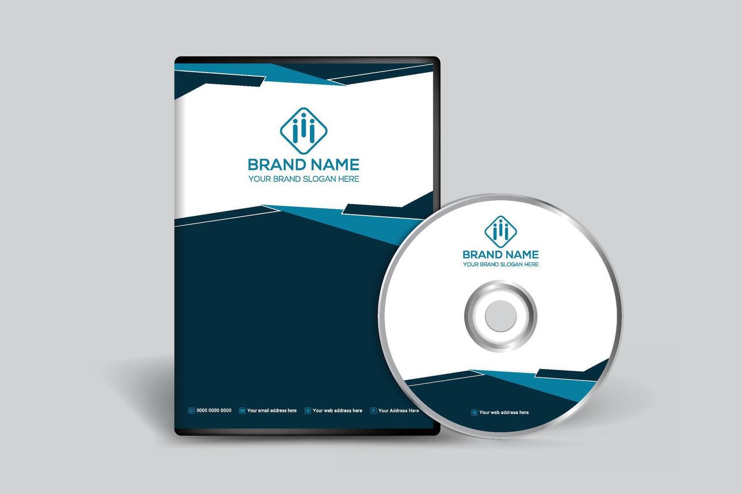 Corporate DVD cover template vector