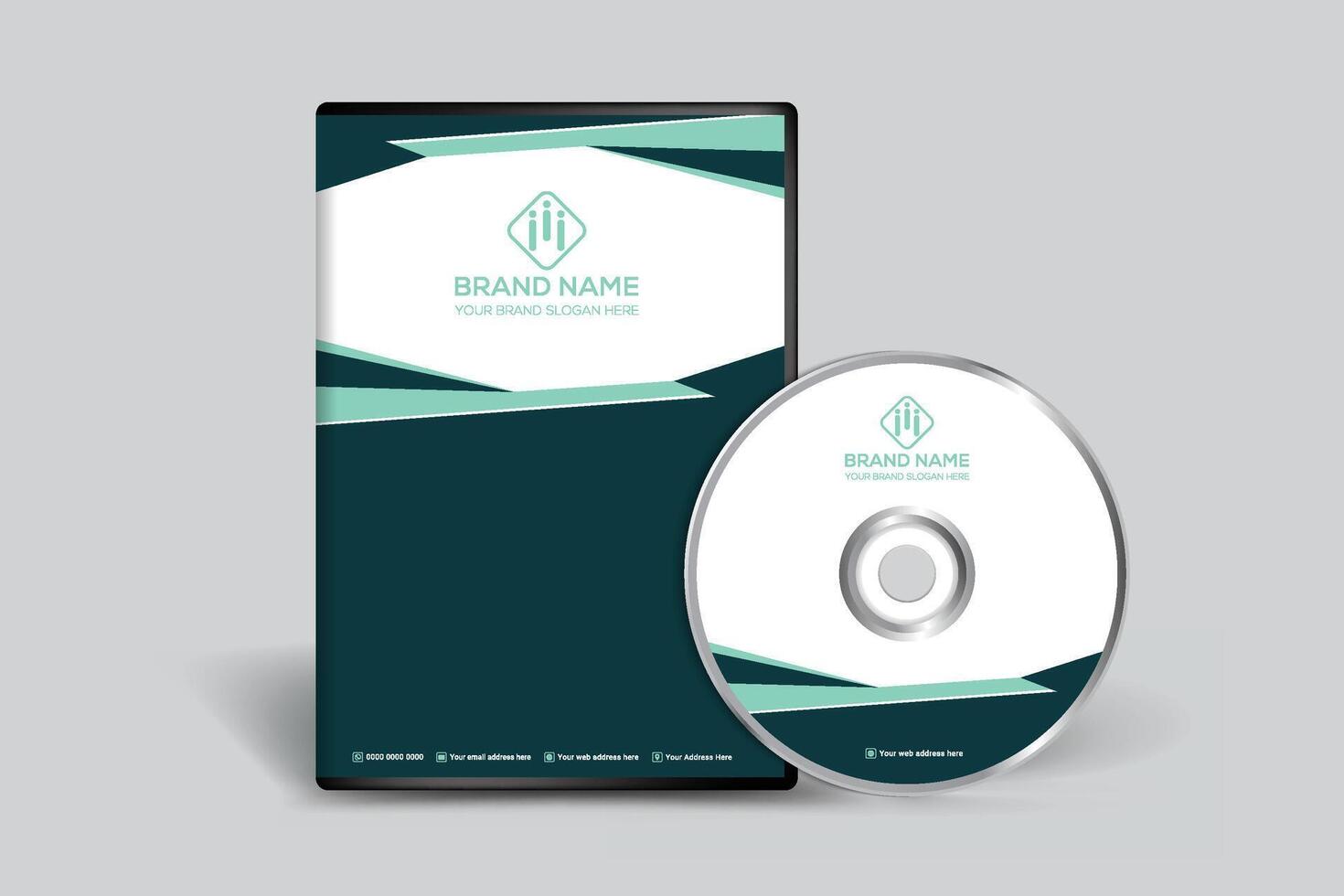DVD cover design template vector