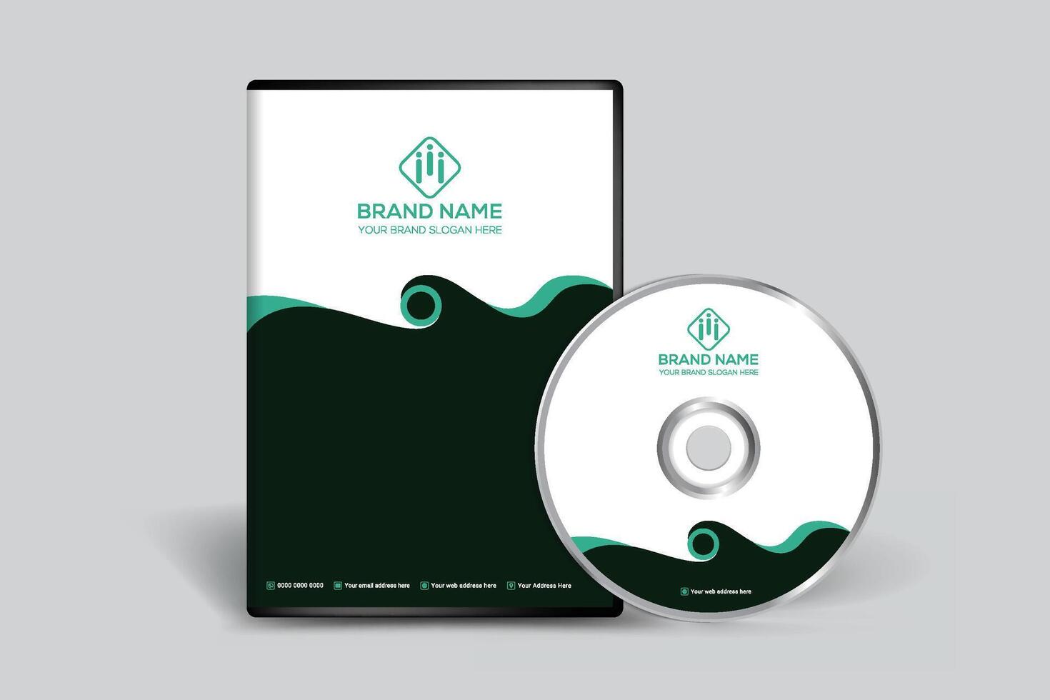 DVD cover design template vector