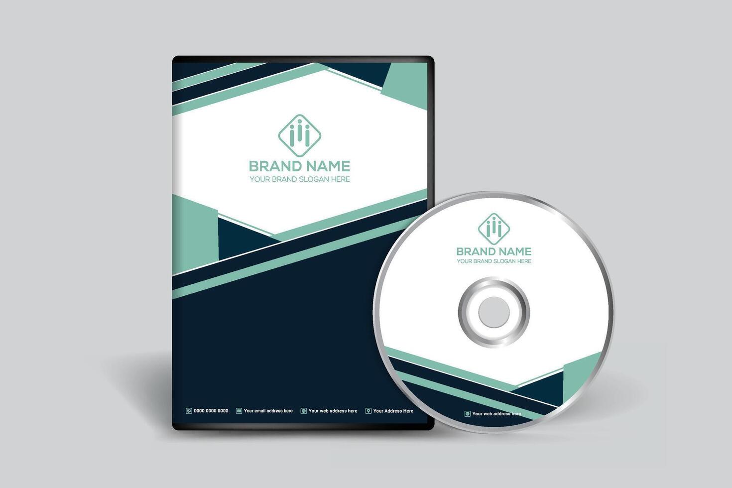 DVD cover design template vector