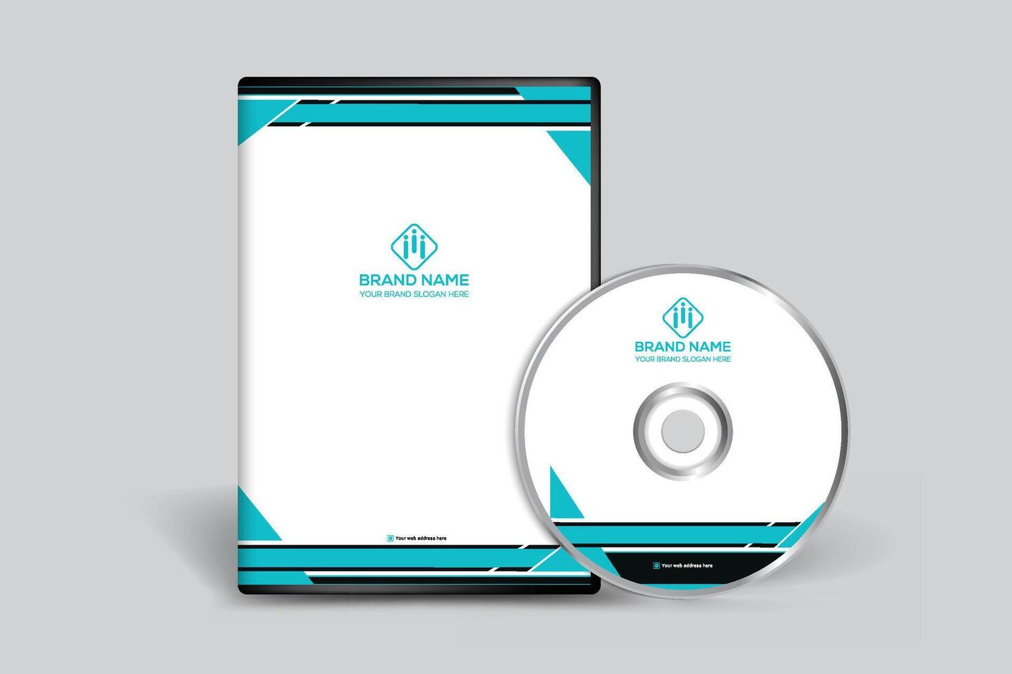 DVD cover design template vector
