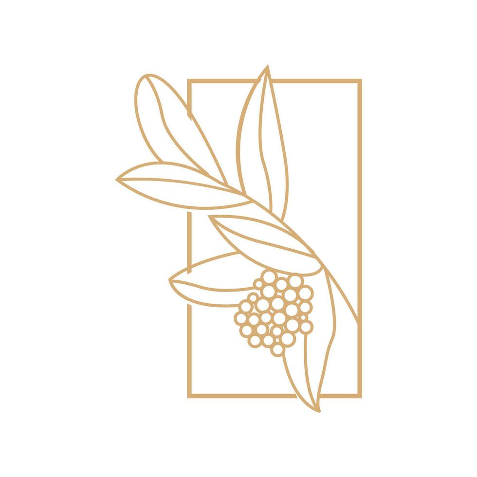 Coffee Logo, Coffee Tree Design, Cafe Drink Vector, Icon Brand Illustration Symbol vector