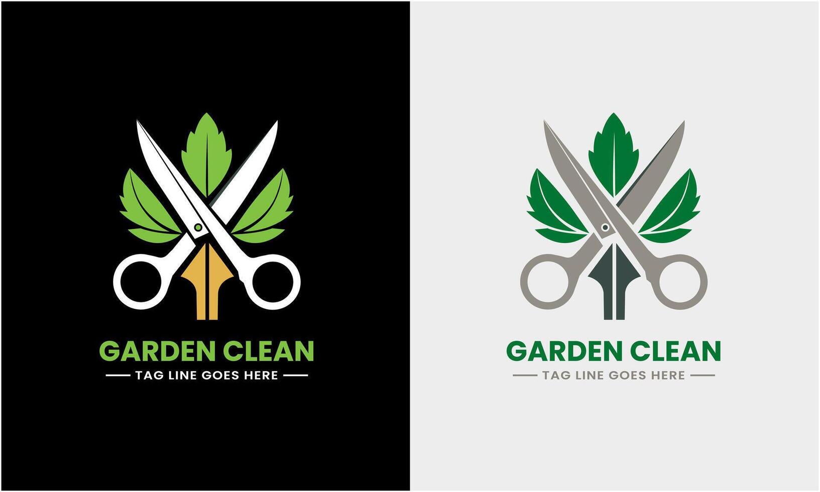 jardinero verde árbol hoja logo diseño icono muestra césped cuidado, agricultor, césped Servicio vector