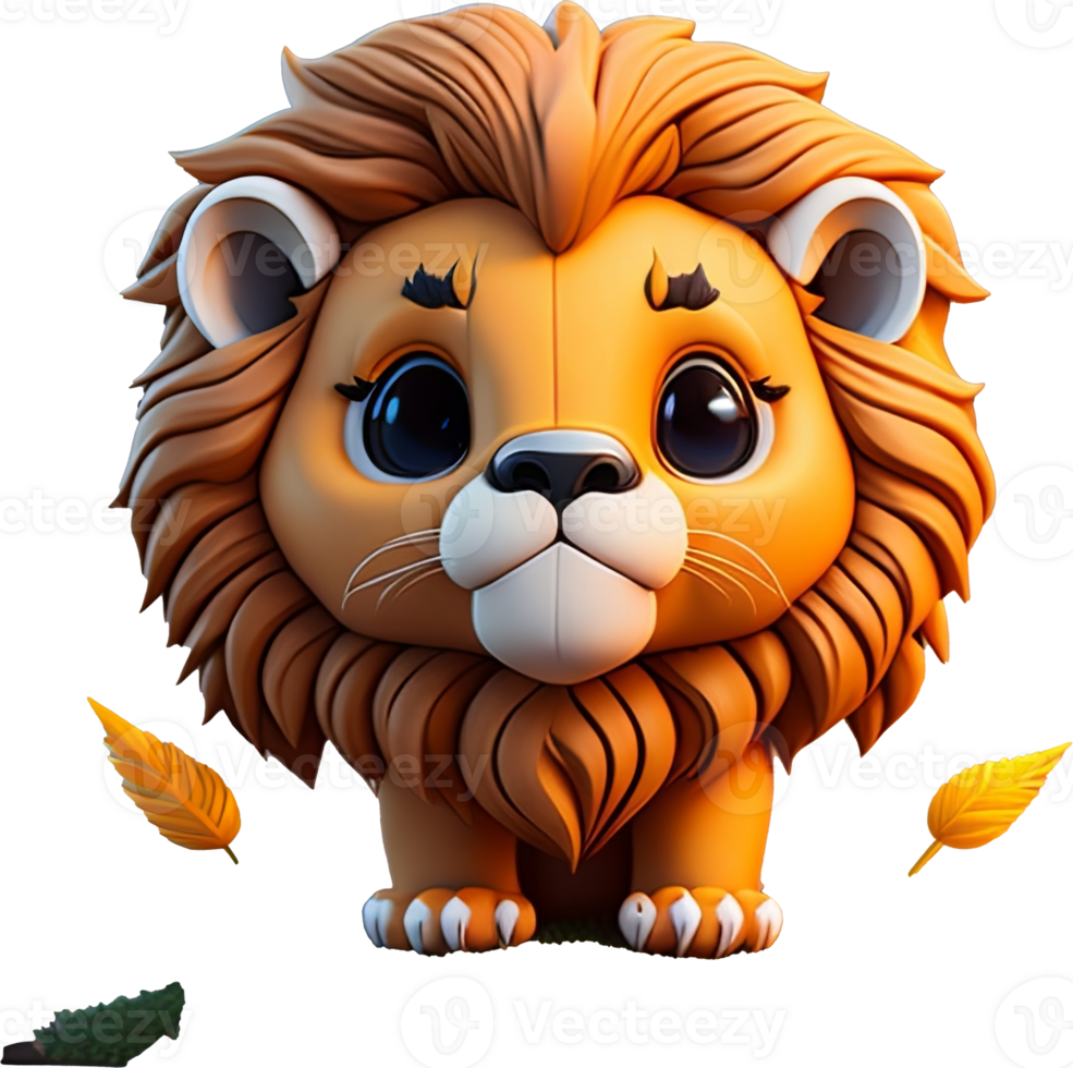 AI Generative - cartoon character animal png