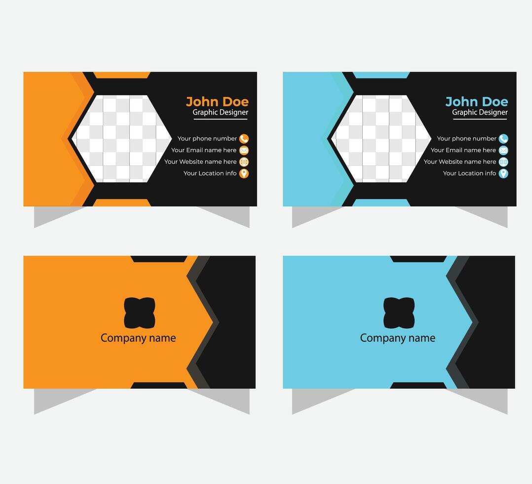 business card design template vector