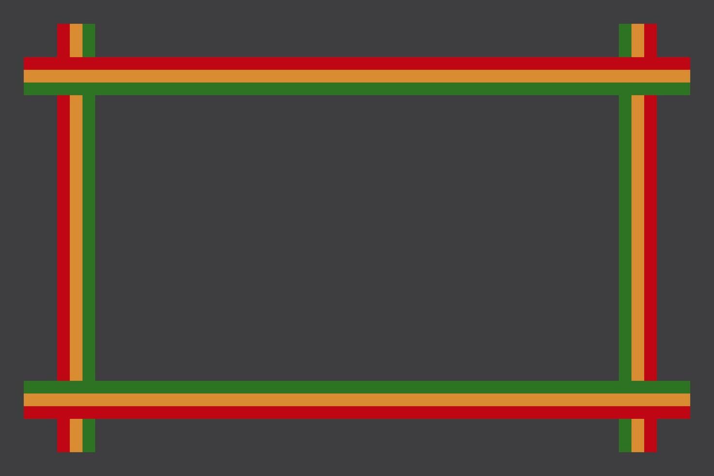 Juneteenth theme frame black red, yellow, green, freedom day, annual holiday. simple design for banner template, greeting card, poster. vector